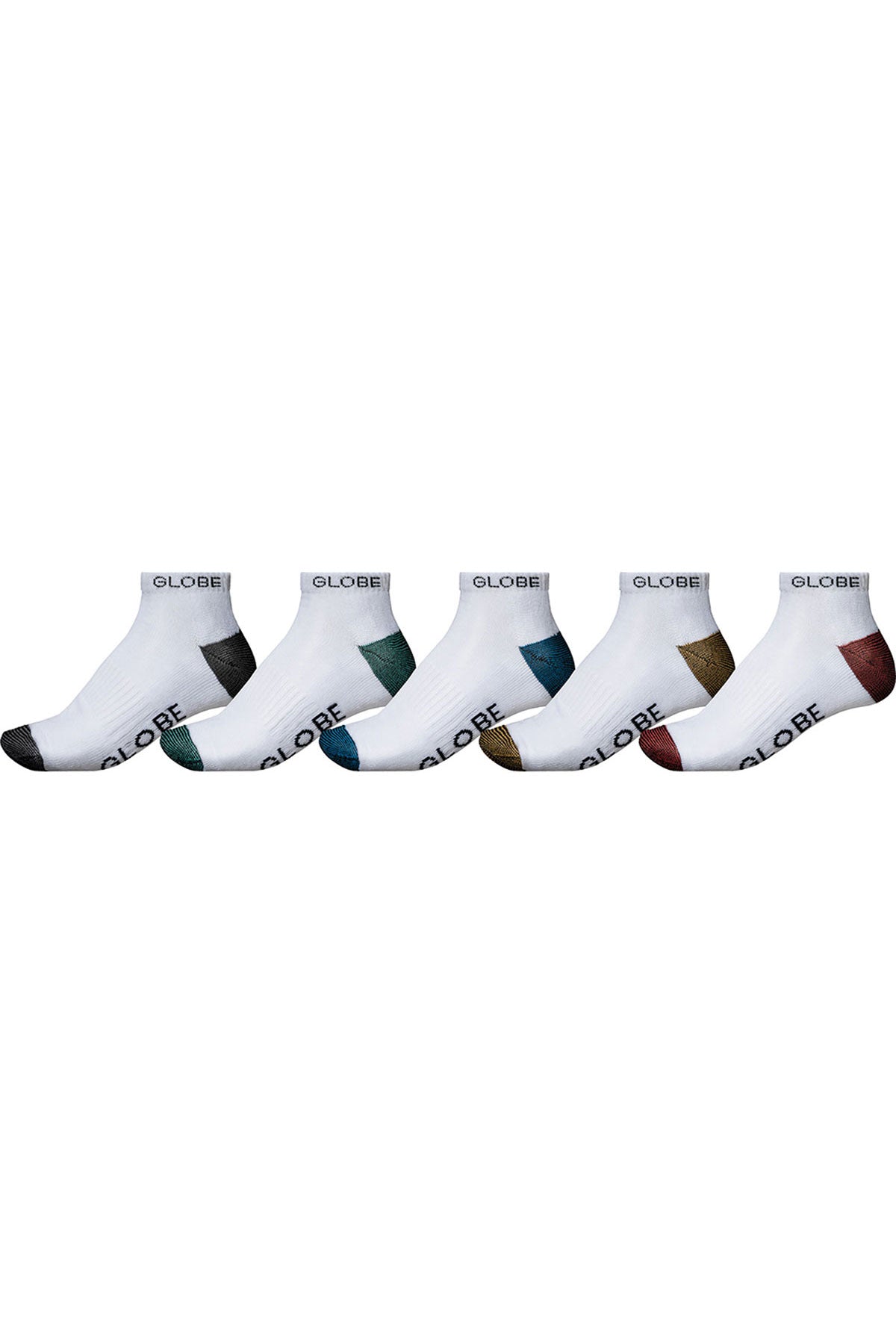 Ingles Ankle Sock 5 Pack - White/Assorted