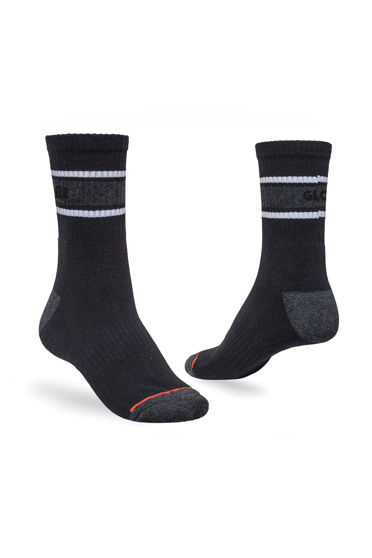 Triple Stripe Crew Sock 5 Pack - Assorted - Globe Brand AU