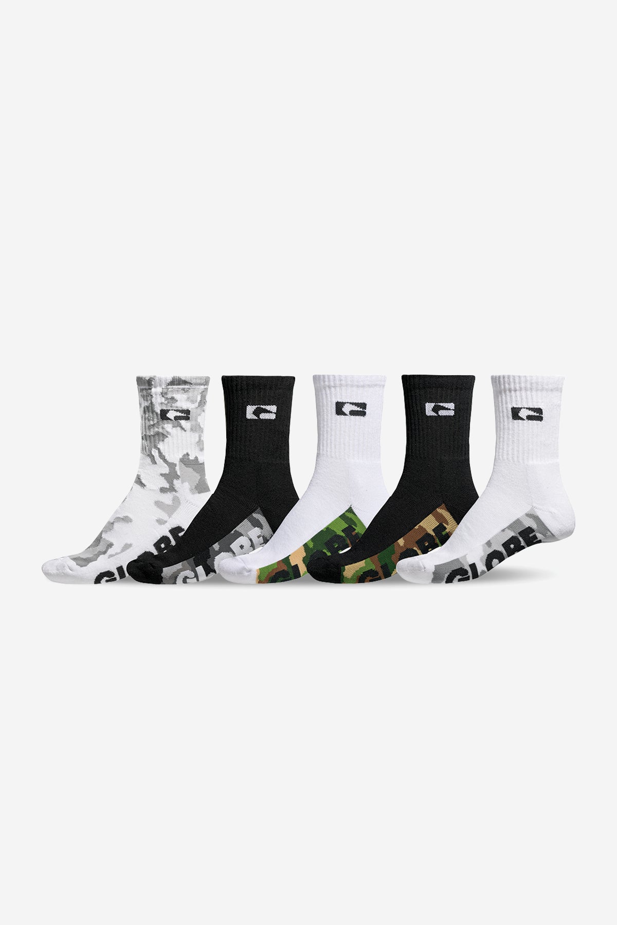 Malcom Crew Sock 5 Pack - Globe Brand AU