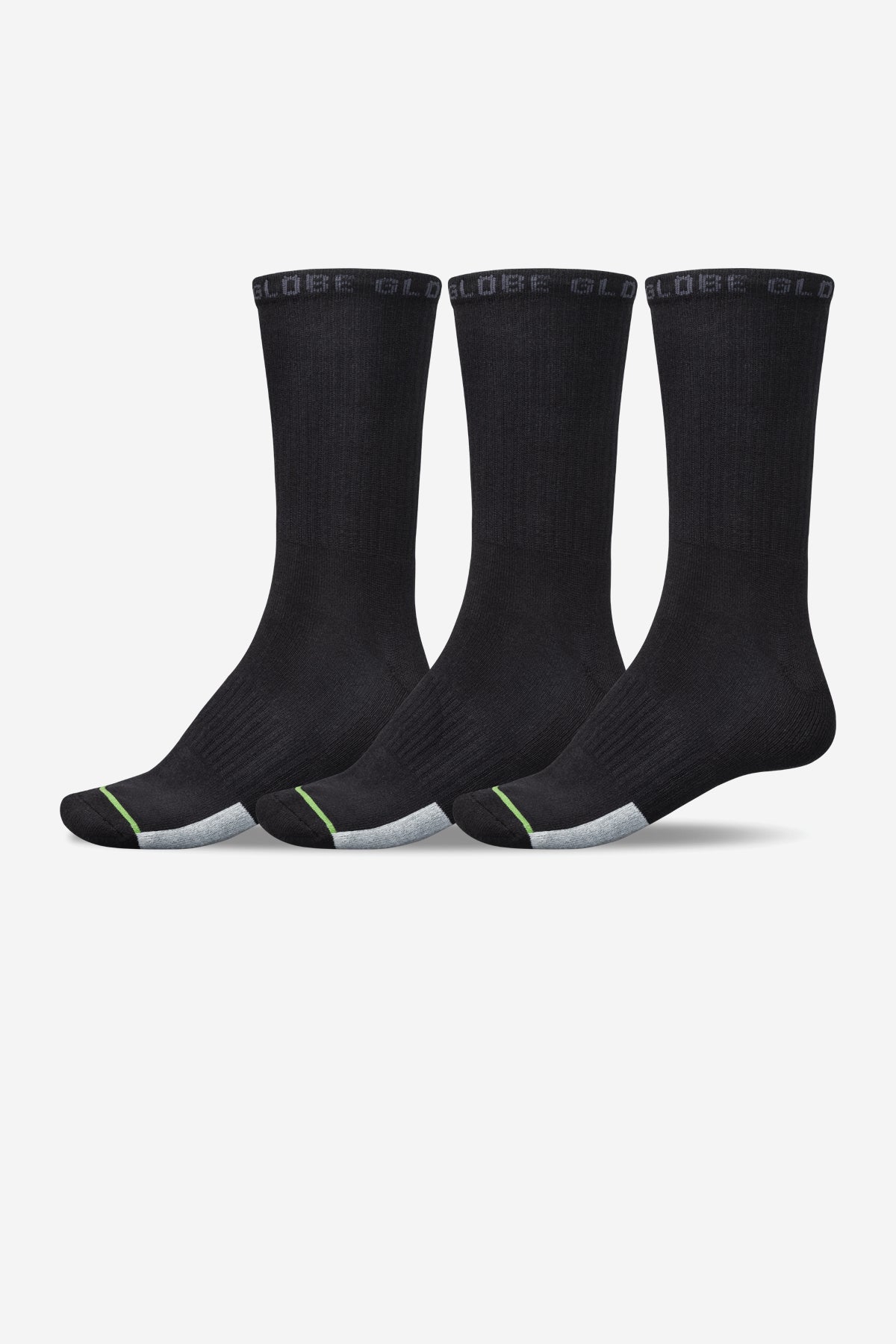 Low Impact Crew Sock 3 Pack - Globe Brand AU