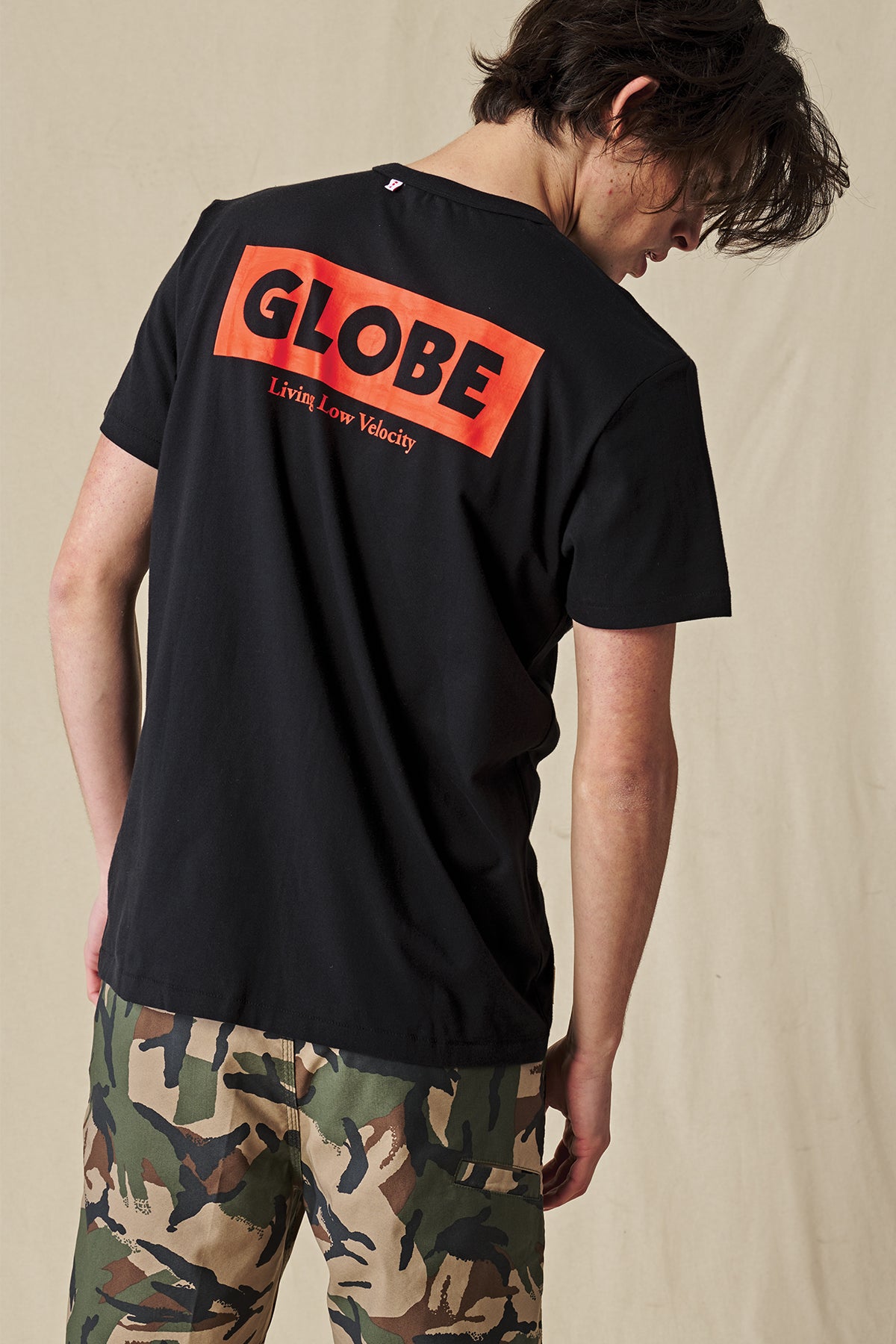 Living Low Velocity Tee - Black - Globe Brand AU