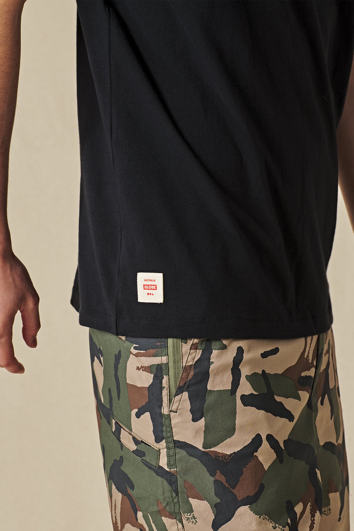 Living Low Velocity Tee - Black - Globe Brand AU