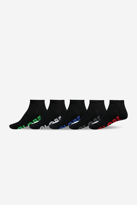 Large Stealth Ankle Sock 5 Pack (12-15) - Globe Brand AU